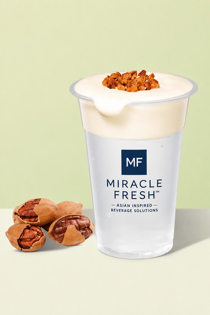 Sea Salt Cheese Coconut Cream served in a Miracle Fresh cup