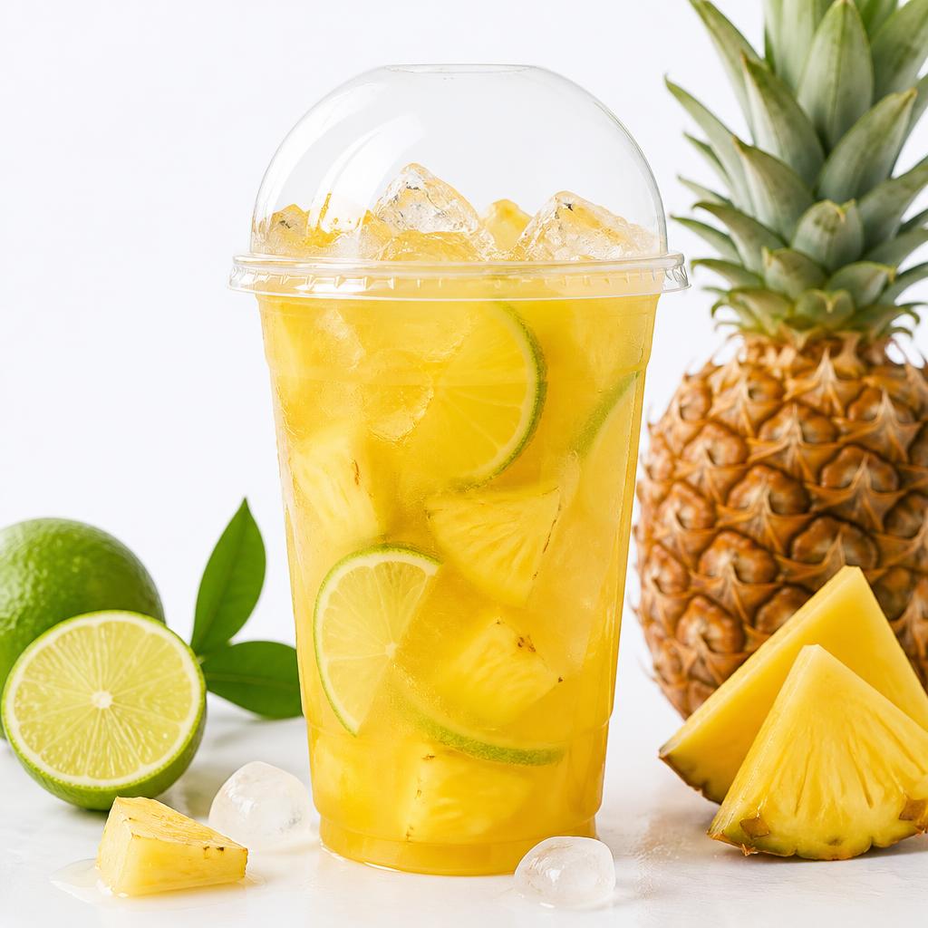 Tropical Pineapple Citrus served in a Miracle Fresh cup