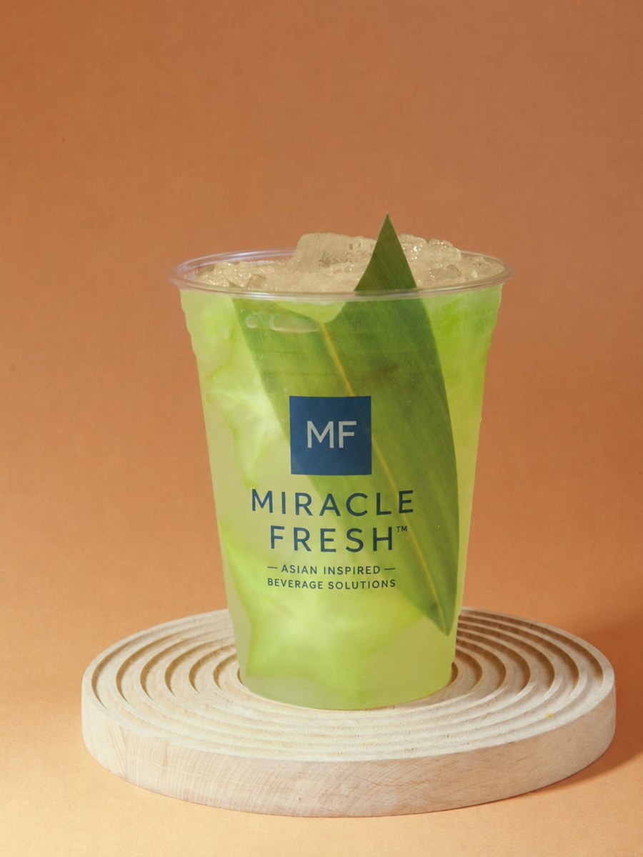 Jicama and starfruit cold-brew coffee refresher with lime