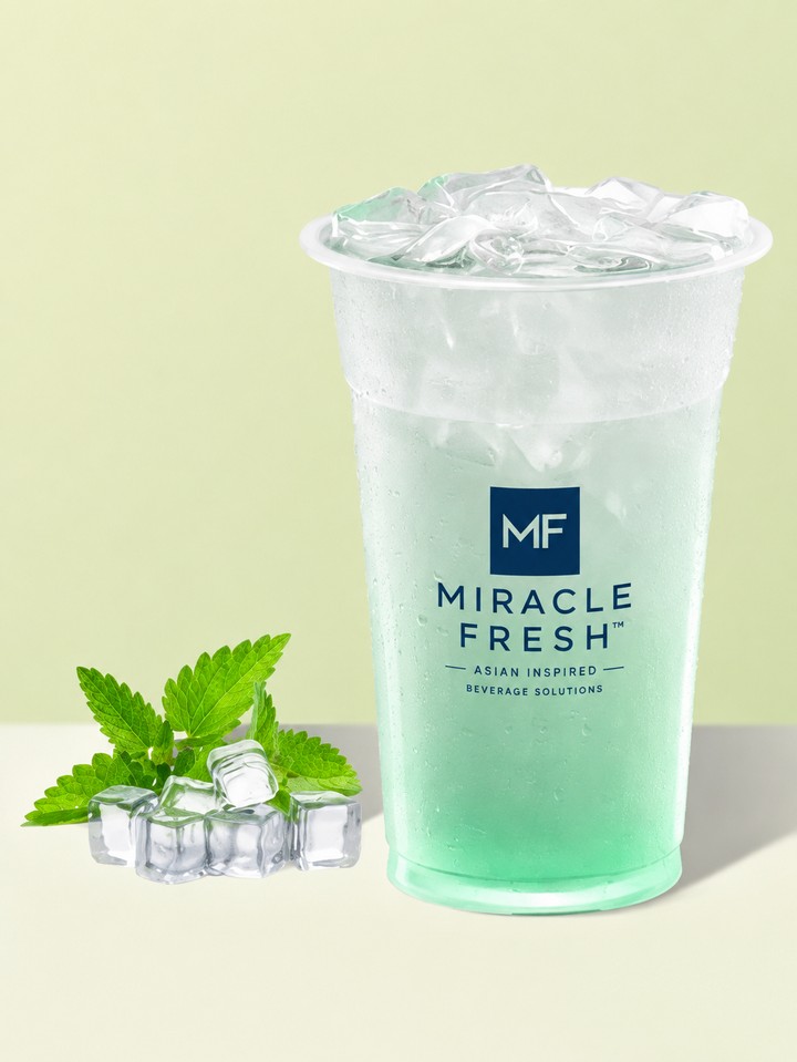 Mint Coconut Cooler served in a Miracle Fresh cup